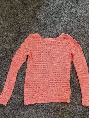 Old Navy Coral Scoop-Neck Knit Sweater